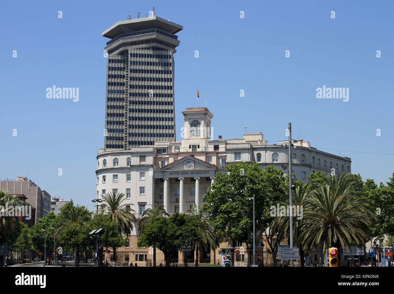 La Marine du secteur de Catalunya, gouvernementales bâtiment parlementaire, Catalogne, Barcelone, Espagne. Banque D'Images