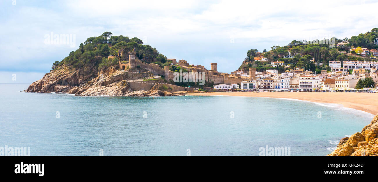 Le village de Tossa de Mar, Espagne Banque D'Images