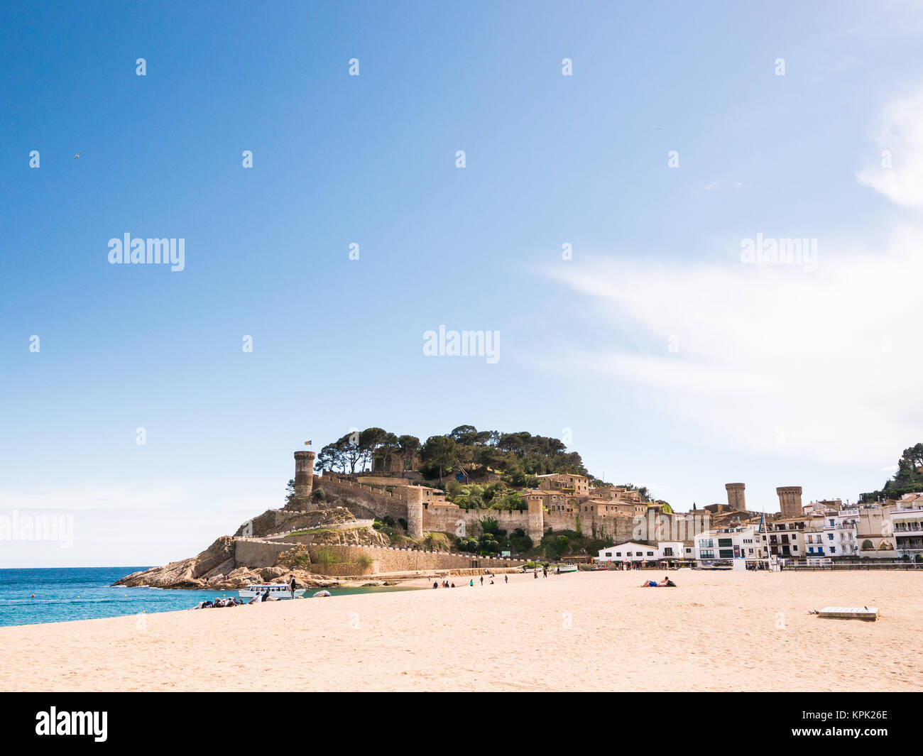 Village de Tossa de Mar, Espagne Banque D'Images
