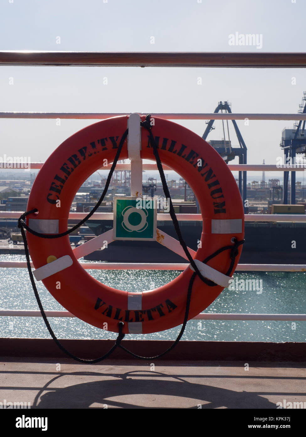 Celebrity Millennium Life Ring Banque D'Images