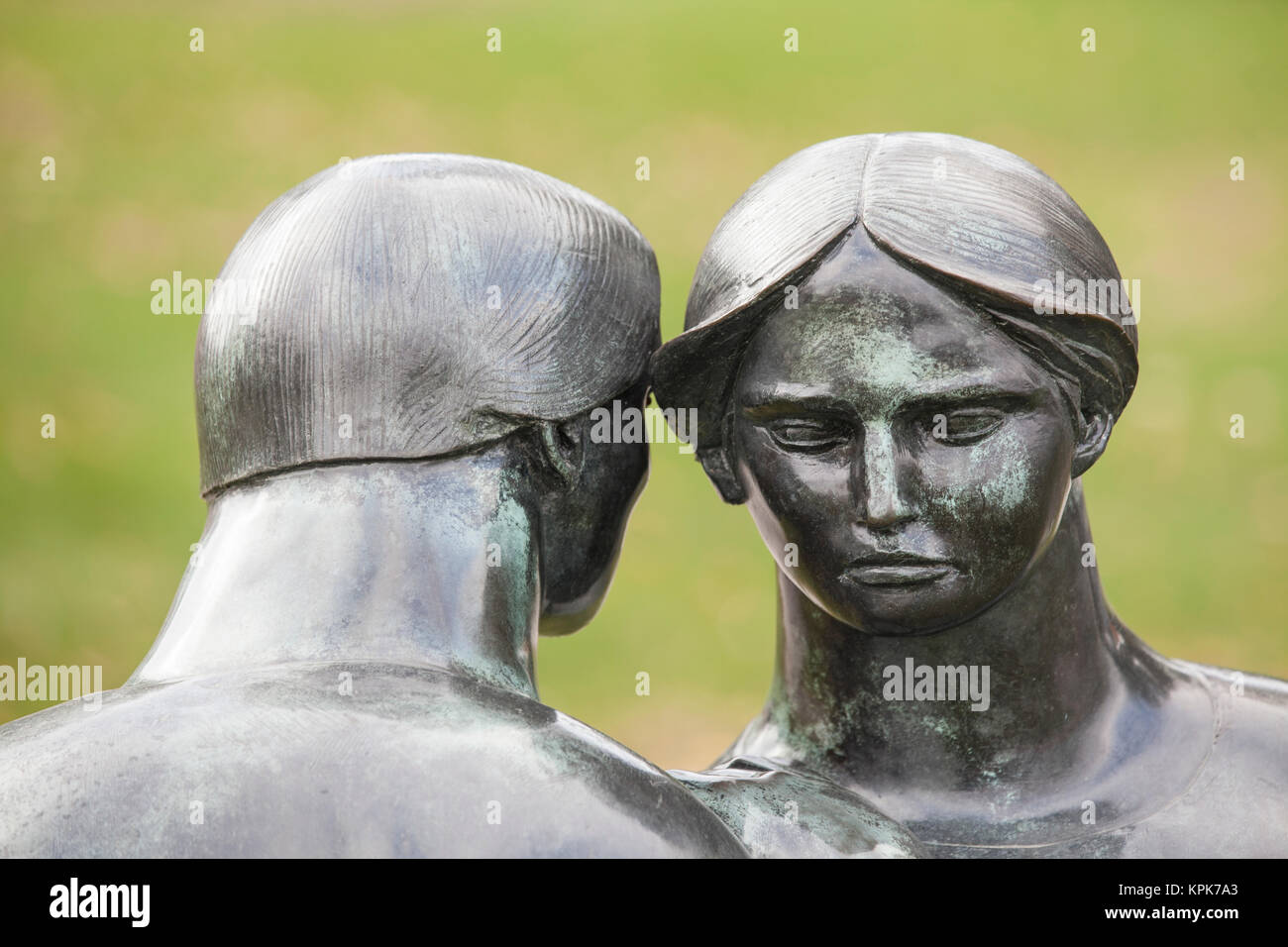 Consolation par Joe Rosenthal artiste sculpture sculpture Windsor Ontario Canada parkWindsor Banque D'Images