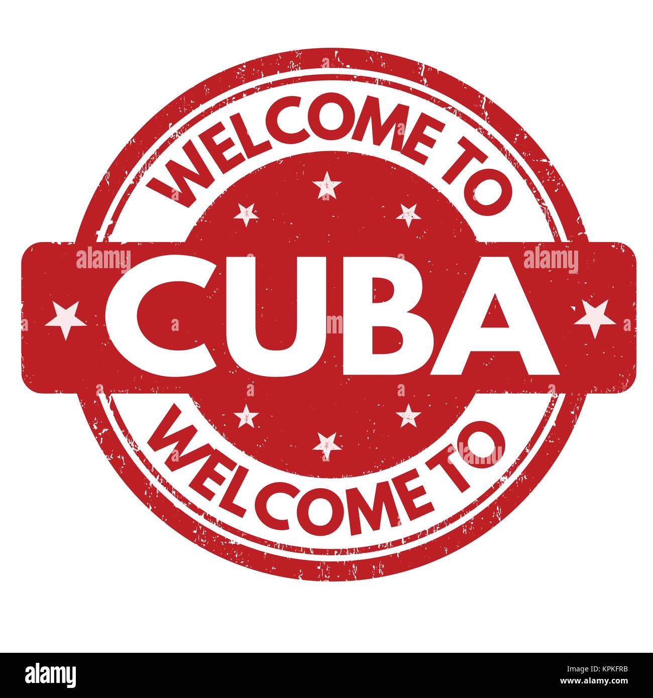 Bienvenue à Cuba grunge tampons sur fond blanc, vector illustration Image  Vectorielle Stock - Alamy
