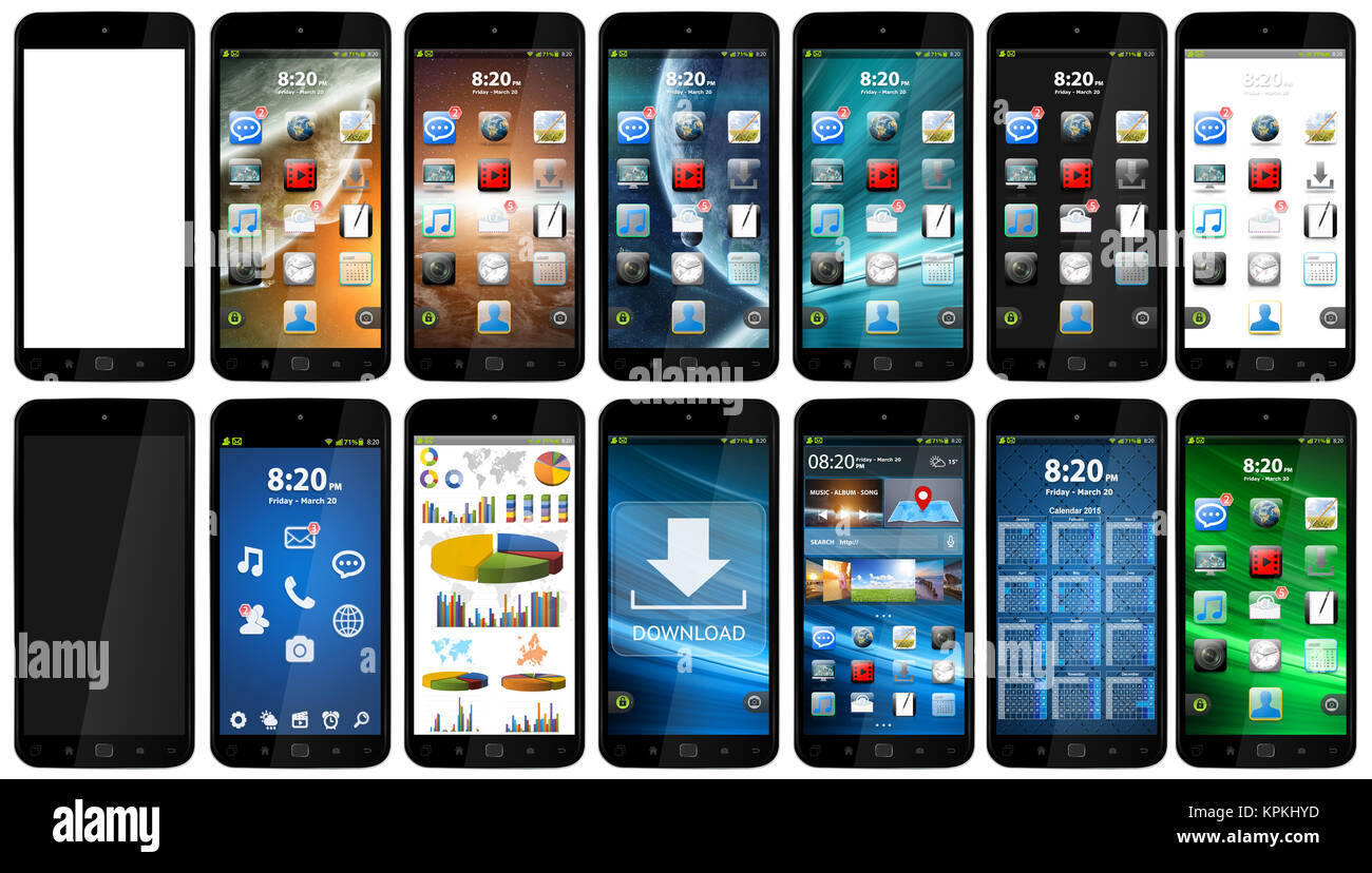 Téléphone mobile moderne Banque D'Images