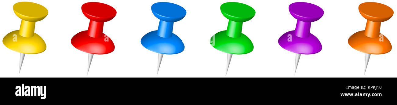 L'icône de carte Pin Banque D'Images