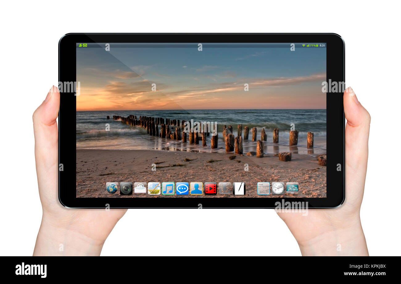 Tablette numérique moderne Banque D'Images