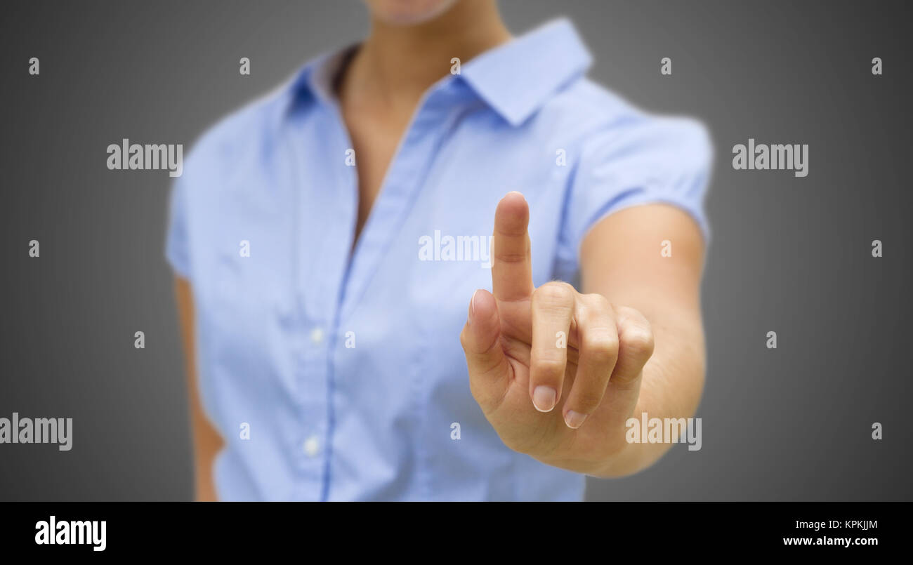 Concept de solution Businesswoman Banque D'Images