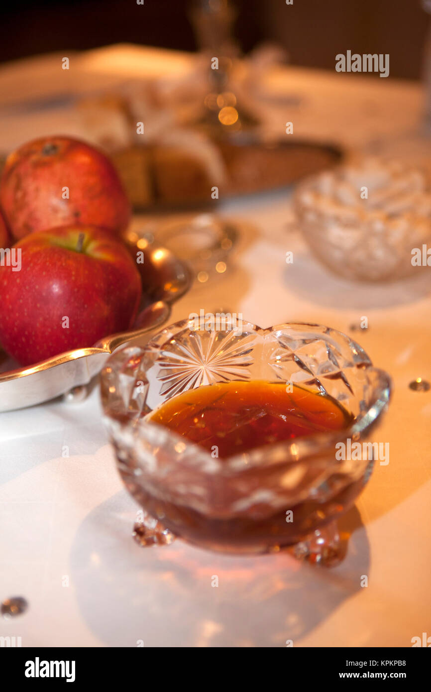 Décoration d'une table de mariage persan Banque D'Images