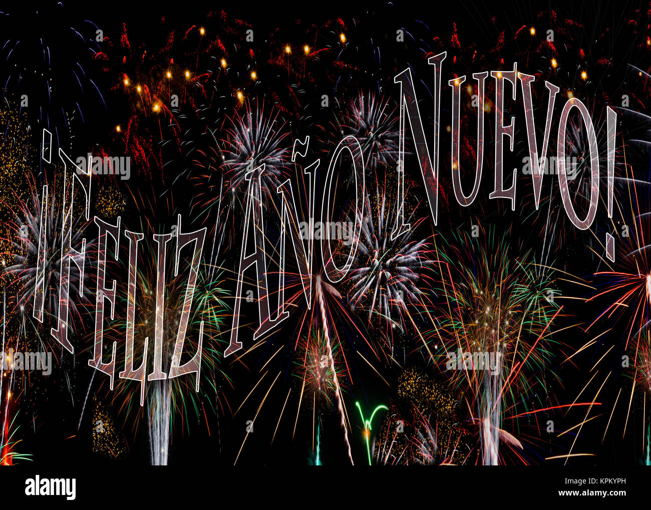 Feliz Ano Nuevo Spanish Banque D Image Et Photos Alamy