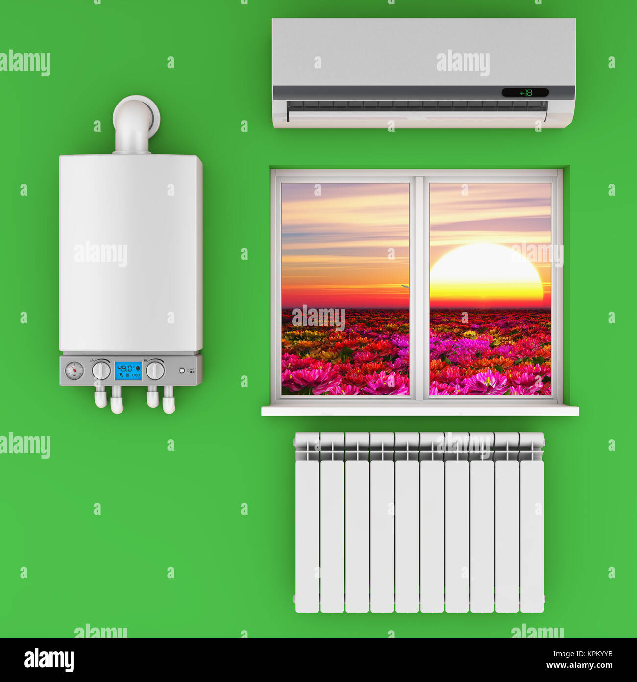 Les équipements climatiques Banque D'Images