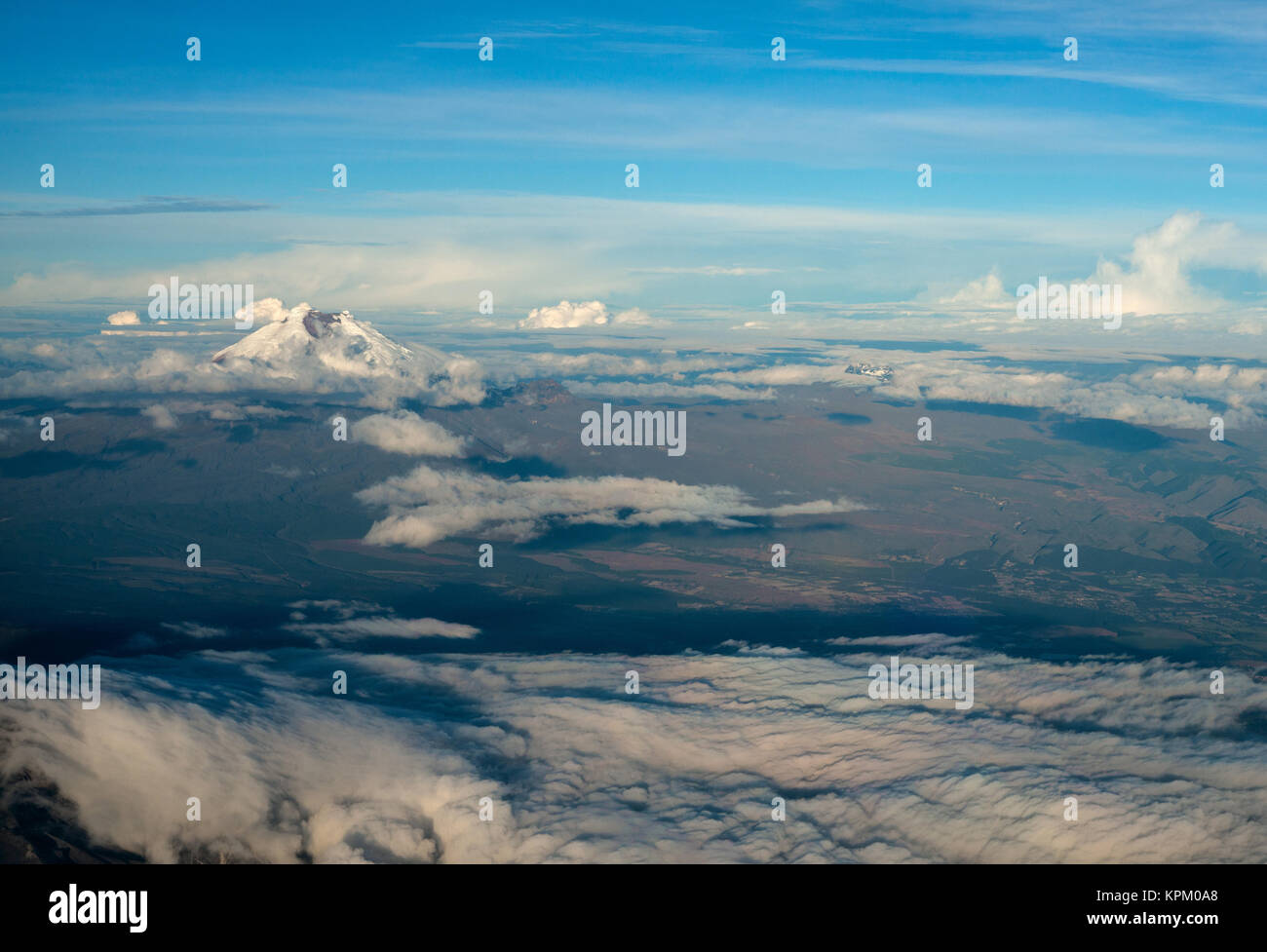 Le Cotopaxi le plus haut volcan actif au monde. Hautes terres andines de l'Équateur, en Amérique du Sud Banque D'Images