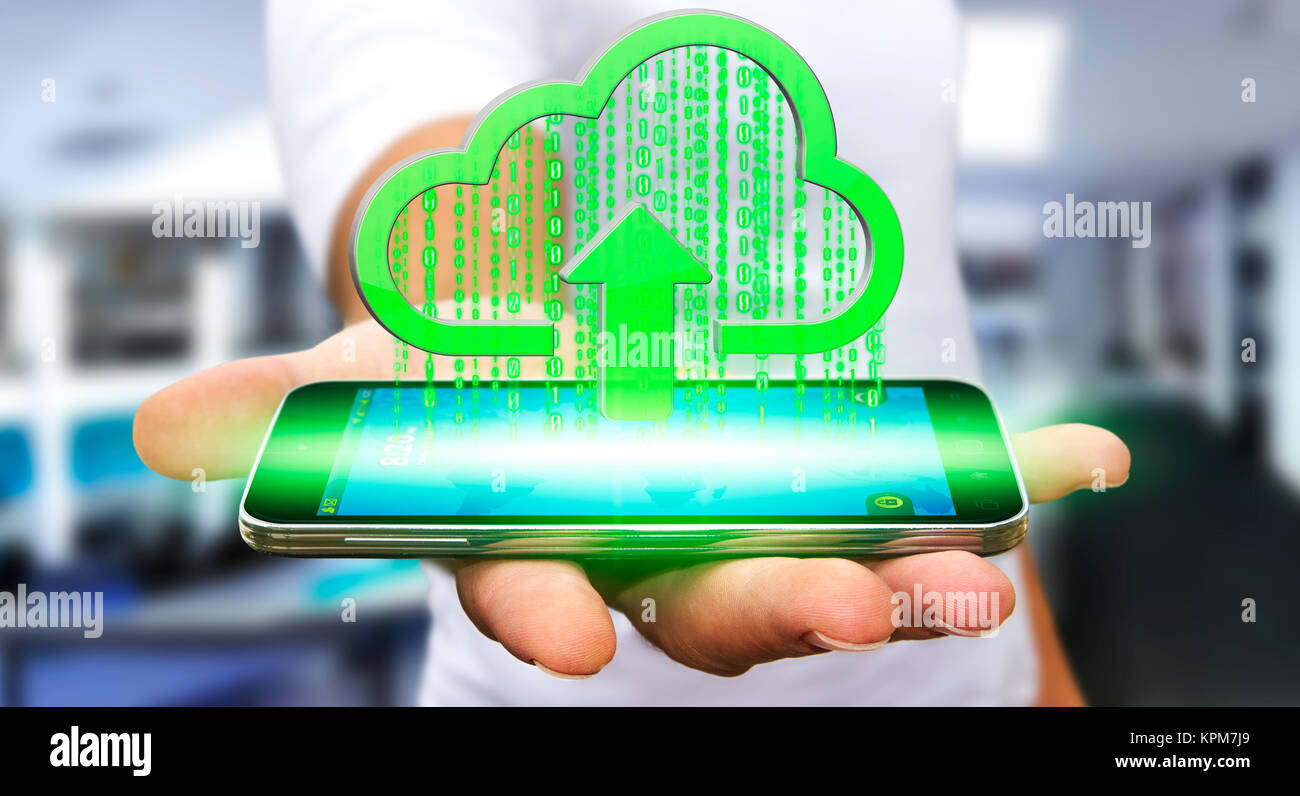 Portrait le nuage Banque D'Images