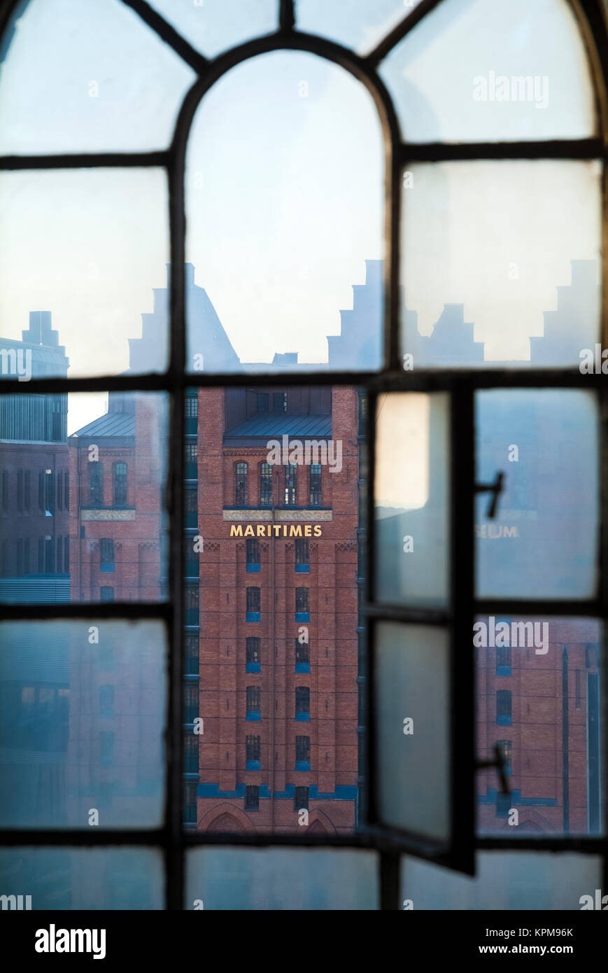 Hambourg, un des plus beaux et des plus populaires destinations touristiques au monde. Musée maritime international dans la ville portuaire. Banque D'Images