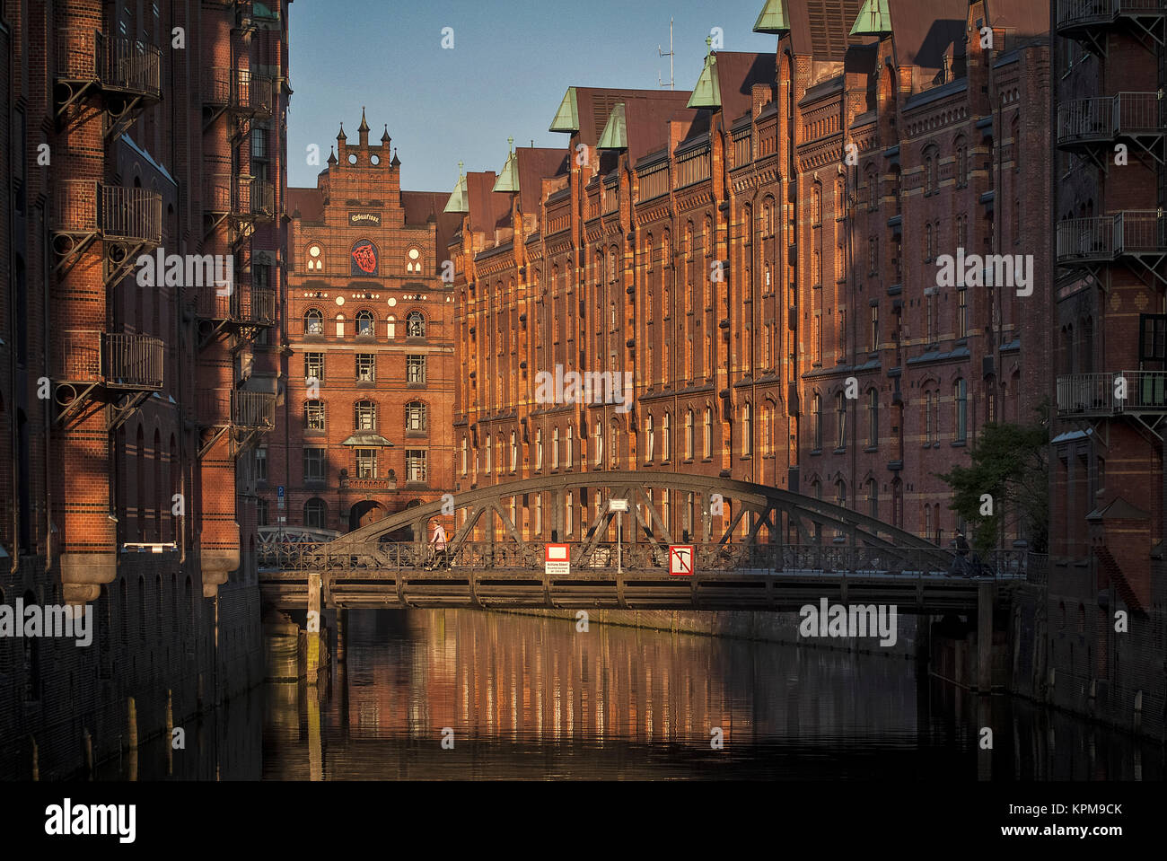 Speicherstadt Hambourg. Weltkulturerbe Banque D'Images