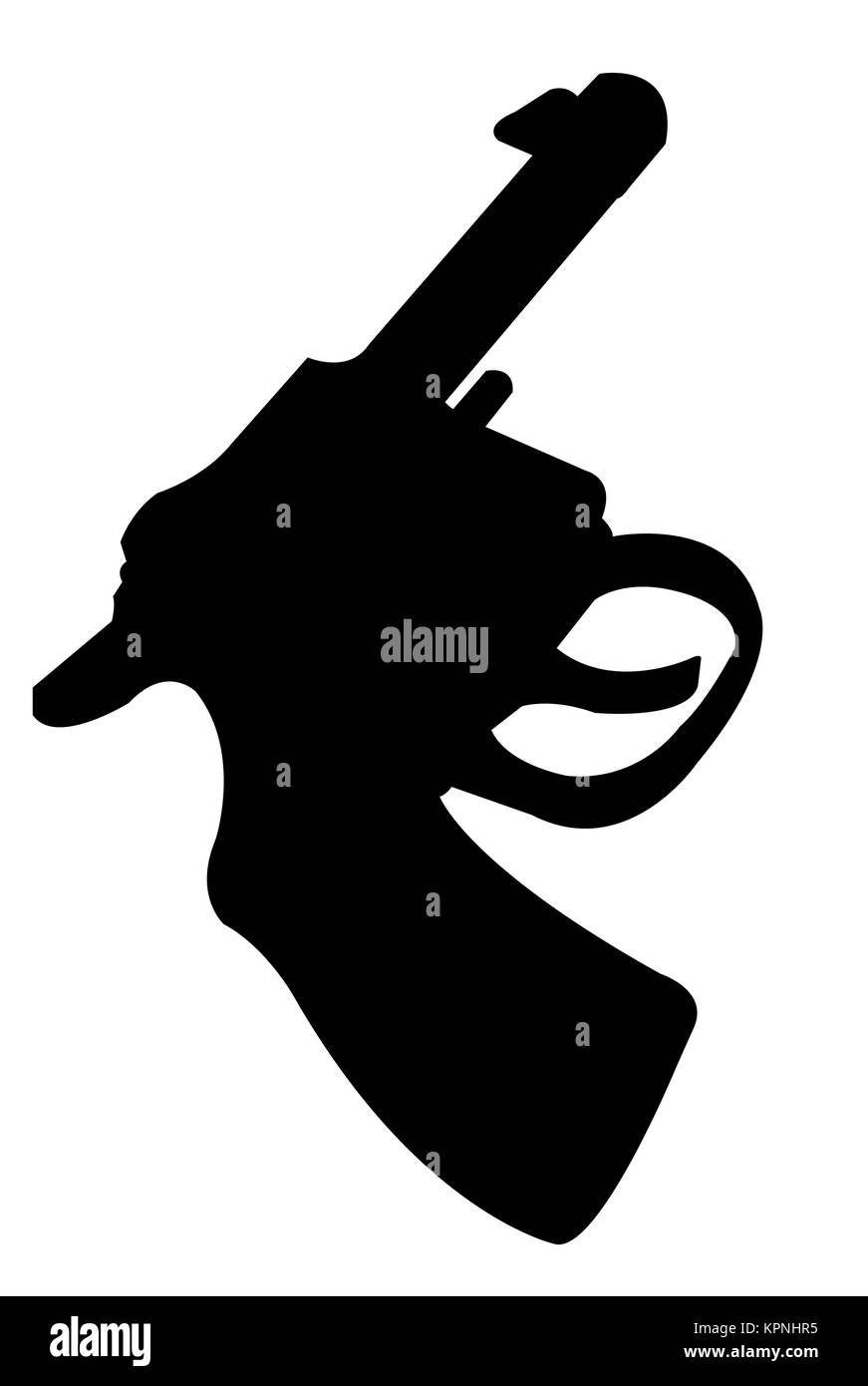 Vector illustration d'un antique gun Banque D'Images