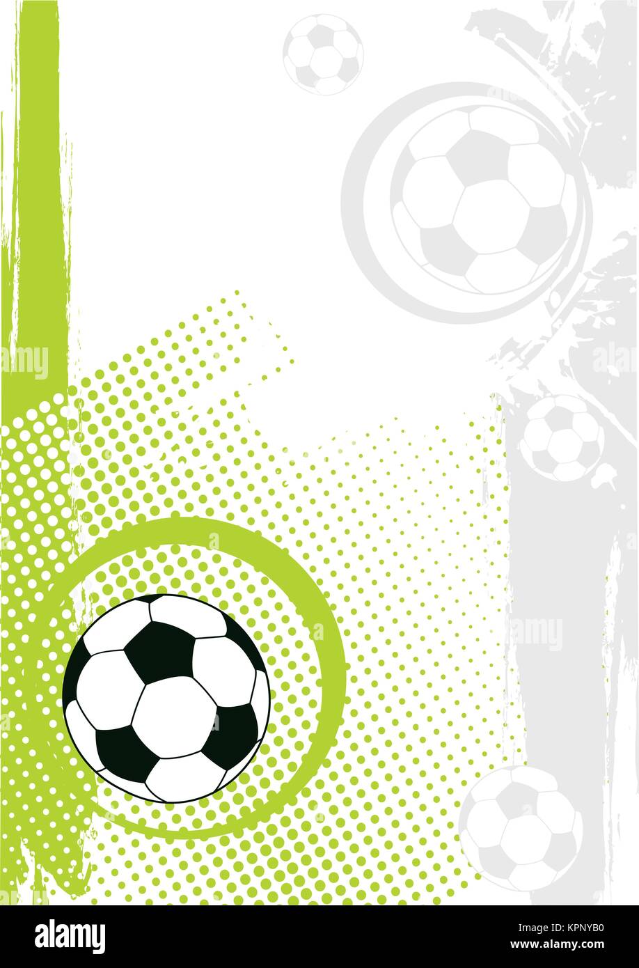 Football Vertical poster.fond vert Image Vectorielle Stock Alamy
