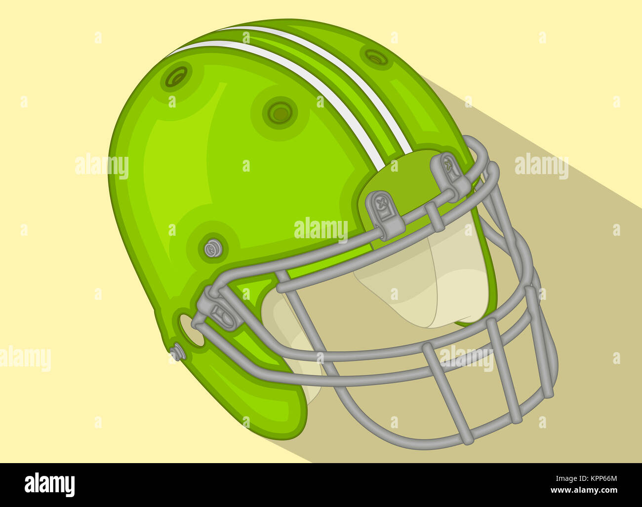 American Football Helmet télévision isométrique Banque D'Images