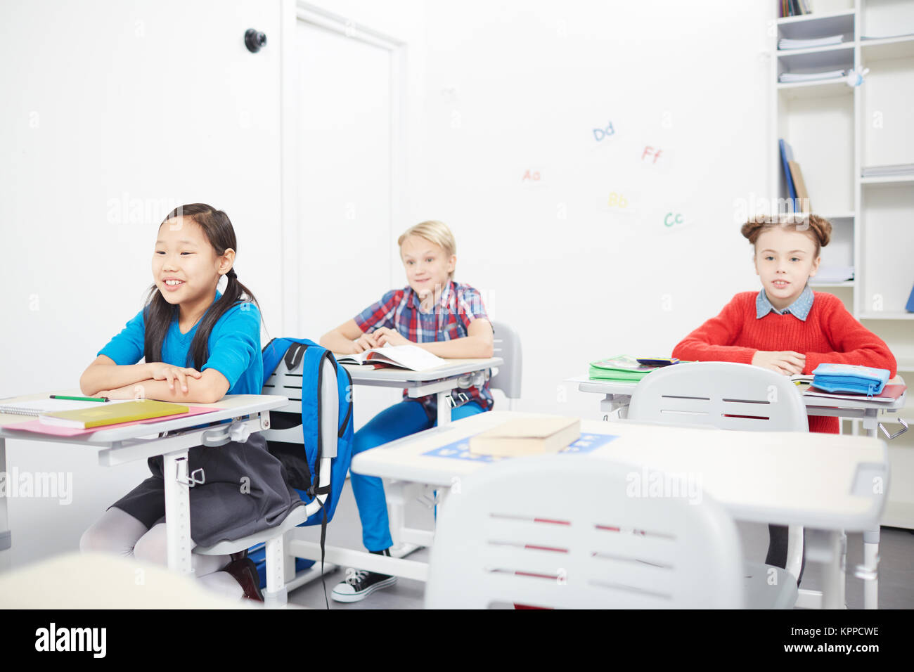 Des camarades de classe de leçon Photo Stock Alamy