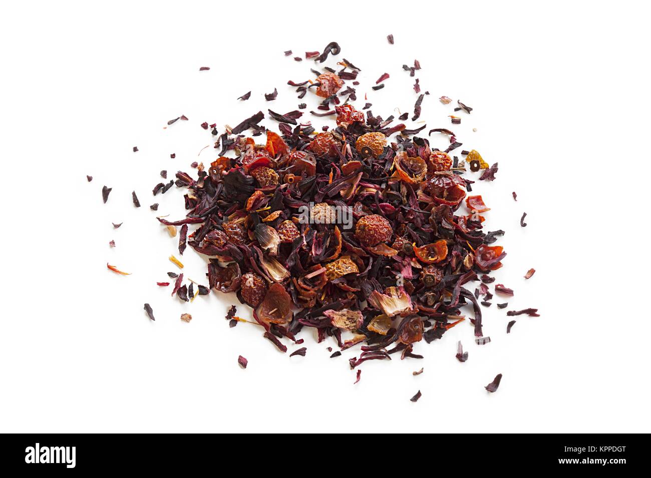 Image de feuilles de thé séchées Banque D'Images