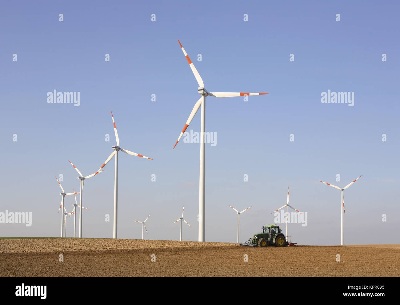 L'Allemagne, l'énergie éolienne des usines près de Plochingen. Deutschland, bei Windkraftanlagen Bergneustadt. Banque D'Images