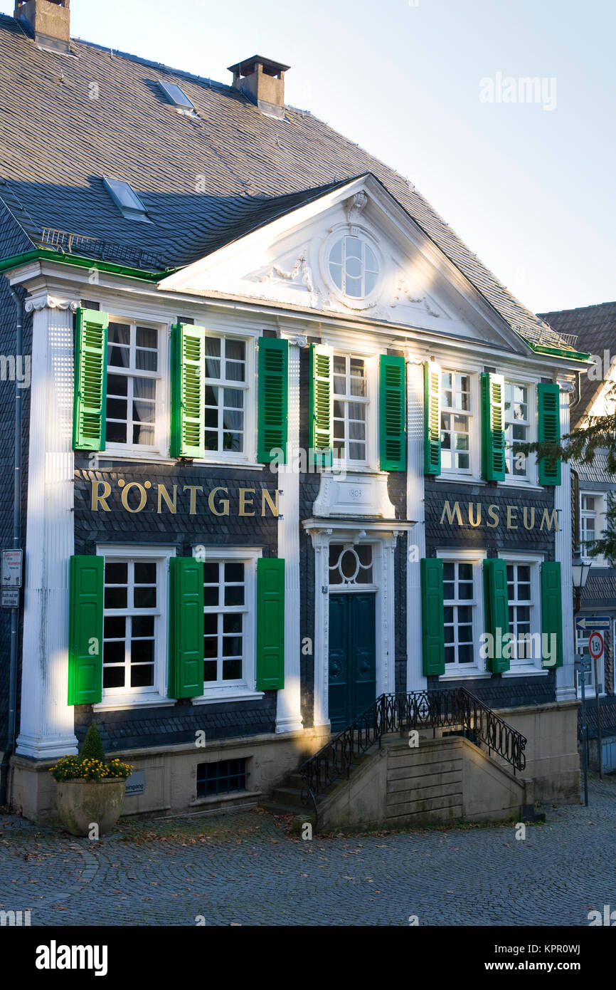 L'Europe, l'Allemagne, la région de Bergisches Land, le Roentgen museum de Remscheid-Lennep. Europa, Deutschland, région du Bergisches Land, das Musée Roentgen dans Re Banque D'Images