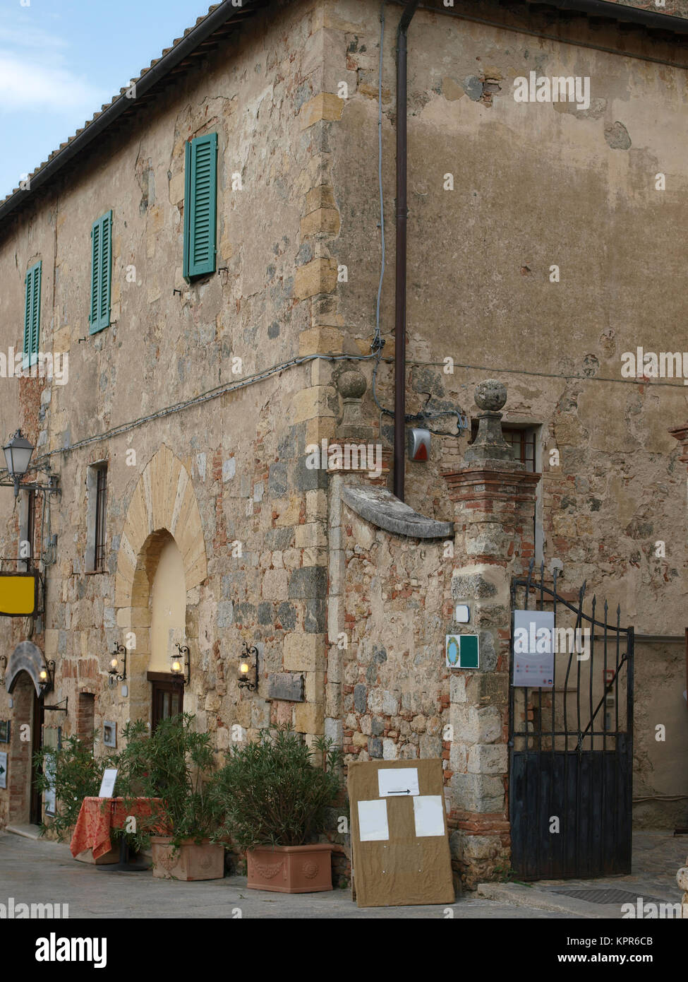 Monteriggioni, village médiéval en Toscane Banque D'Images