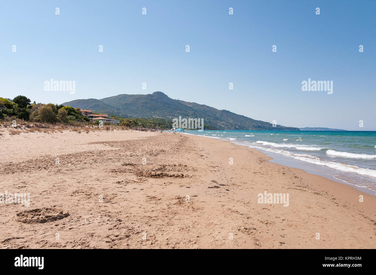 Célèbre plage de Banana sur l'île de Zakynthos, Grèce Banque D'Images