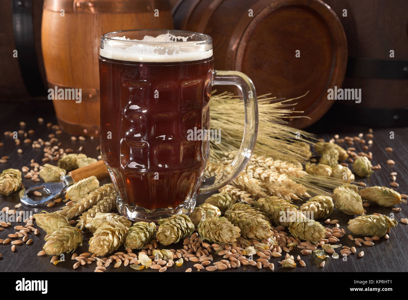Verre à bière Banque D'Images