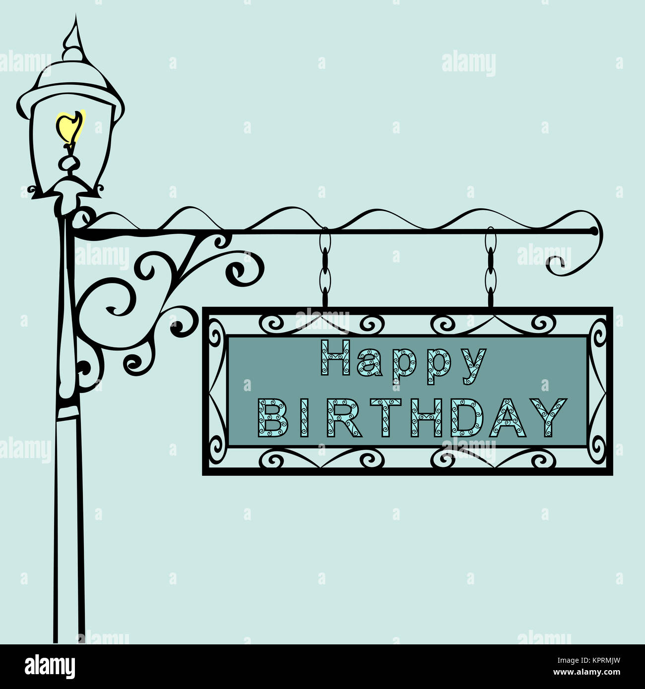 Joyeux Anniversaire Retro Vintage Street Sign Photo Stock Alamy