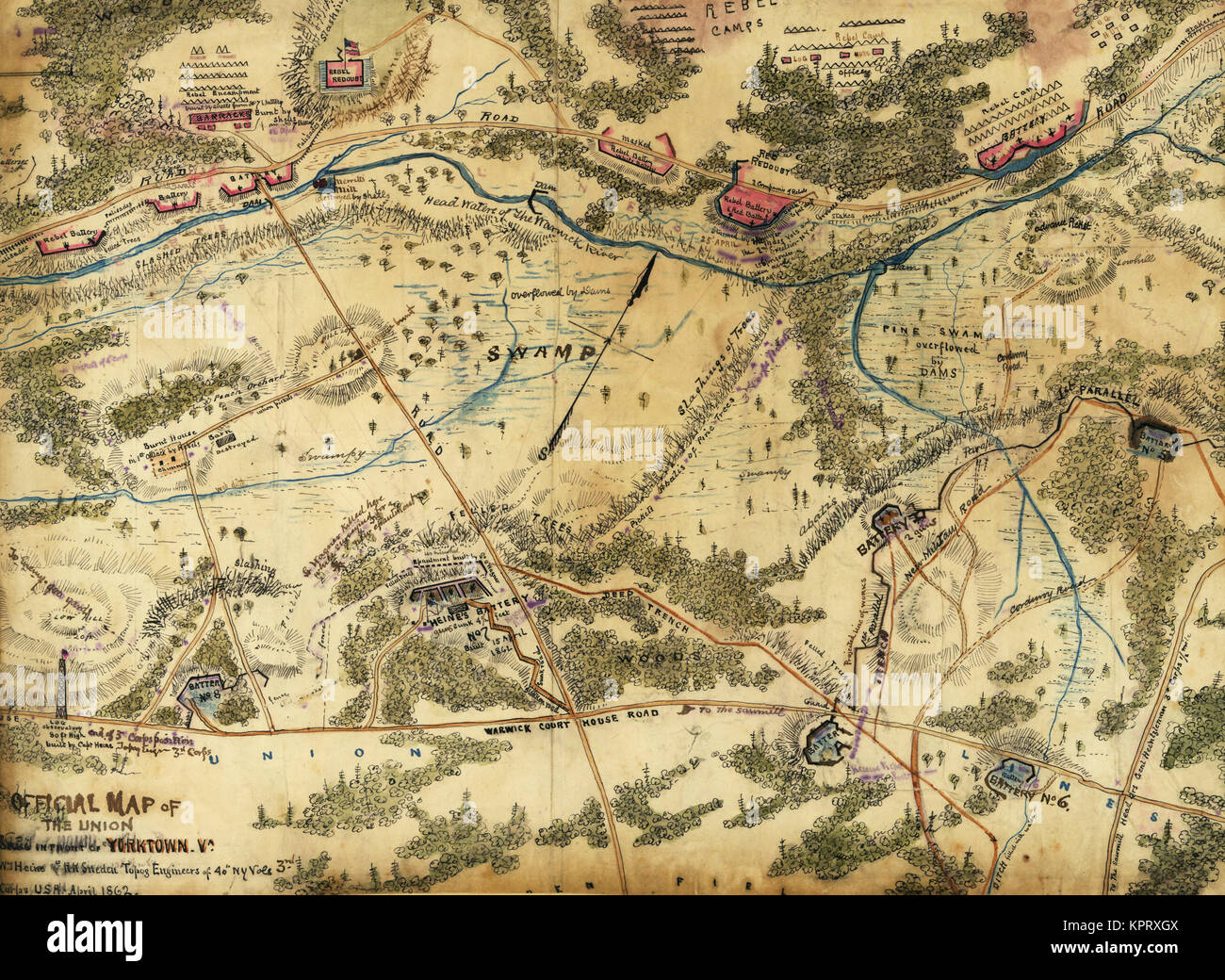 Plan officiel de l'Union européenne travaille en face de Yorktown, en Virginie. Banque D'Images