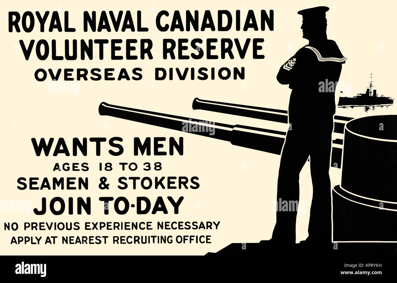 Royal Naval Volunteer Reserve Canadienne Banque D'Images