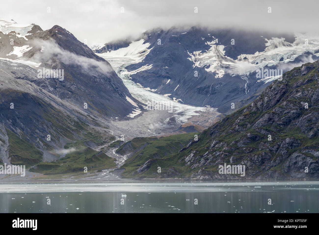 Et la Réserve de parc national Glacier Bay fait partie de l'Alaska's Inside Passage et un site du patrimoine mondial - le désert, montagnes, glaciers et forêts Banque D'Images