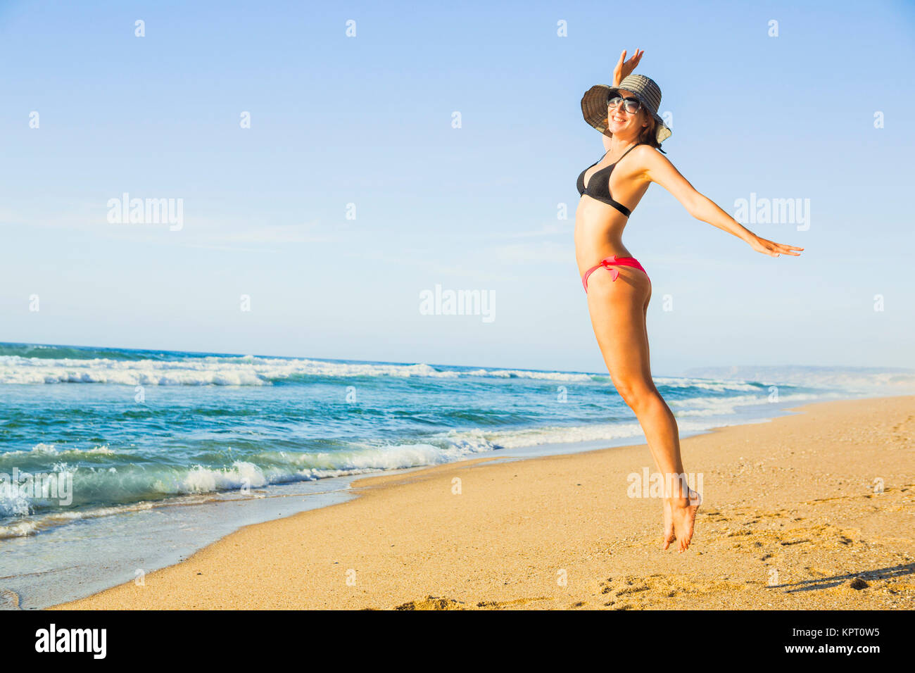 Une journée sur la plage Banque D'Images