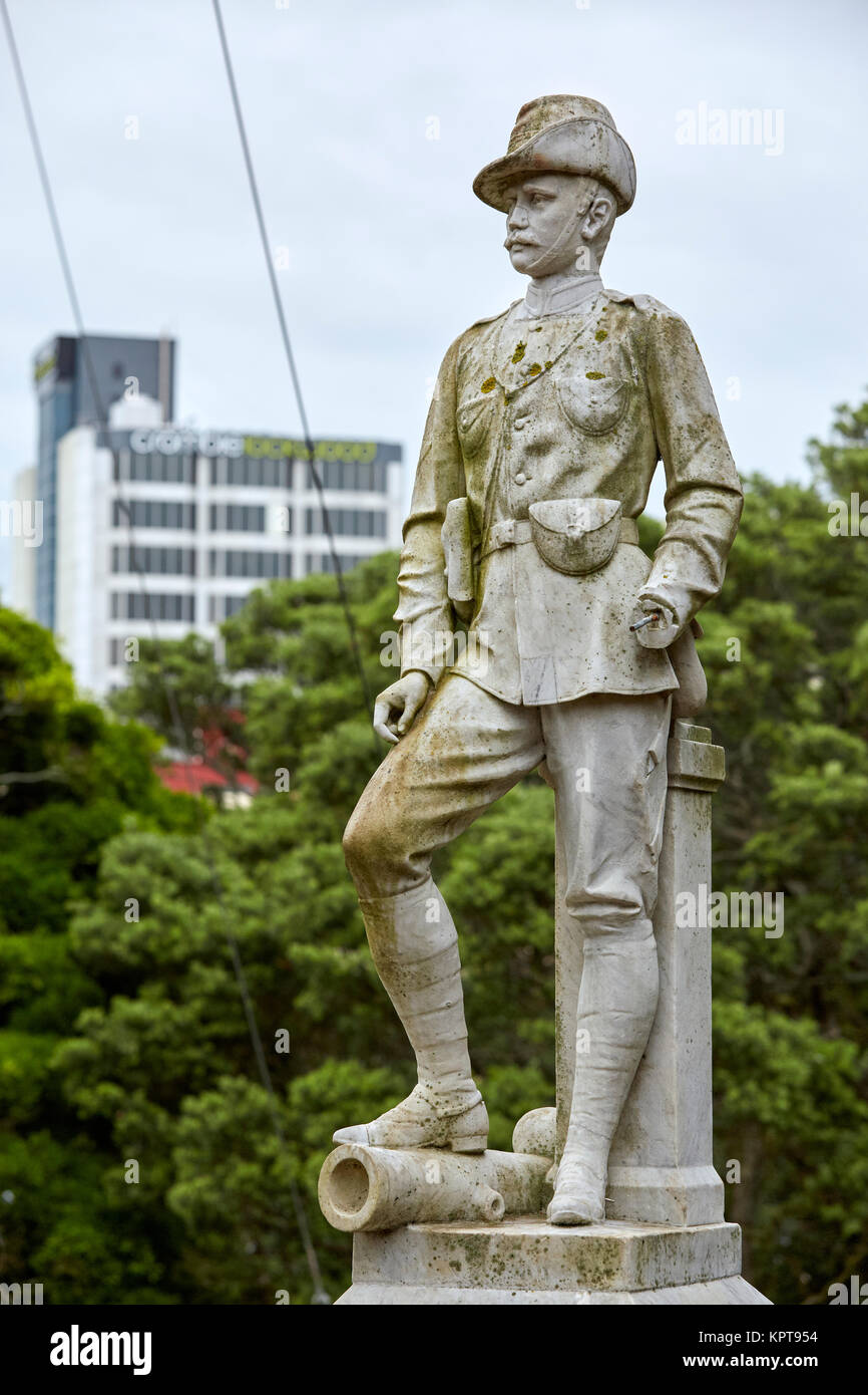 Mémorial de la guerre des Boers, l'Albert Park, Auckland, Nouvelle-Zélande Banque D'Images