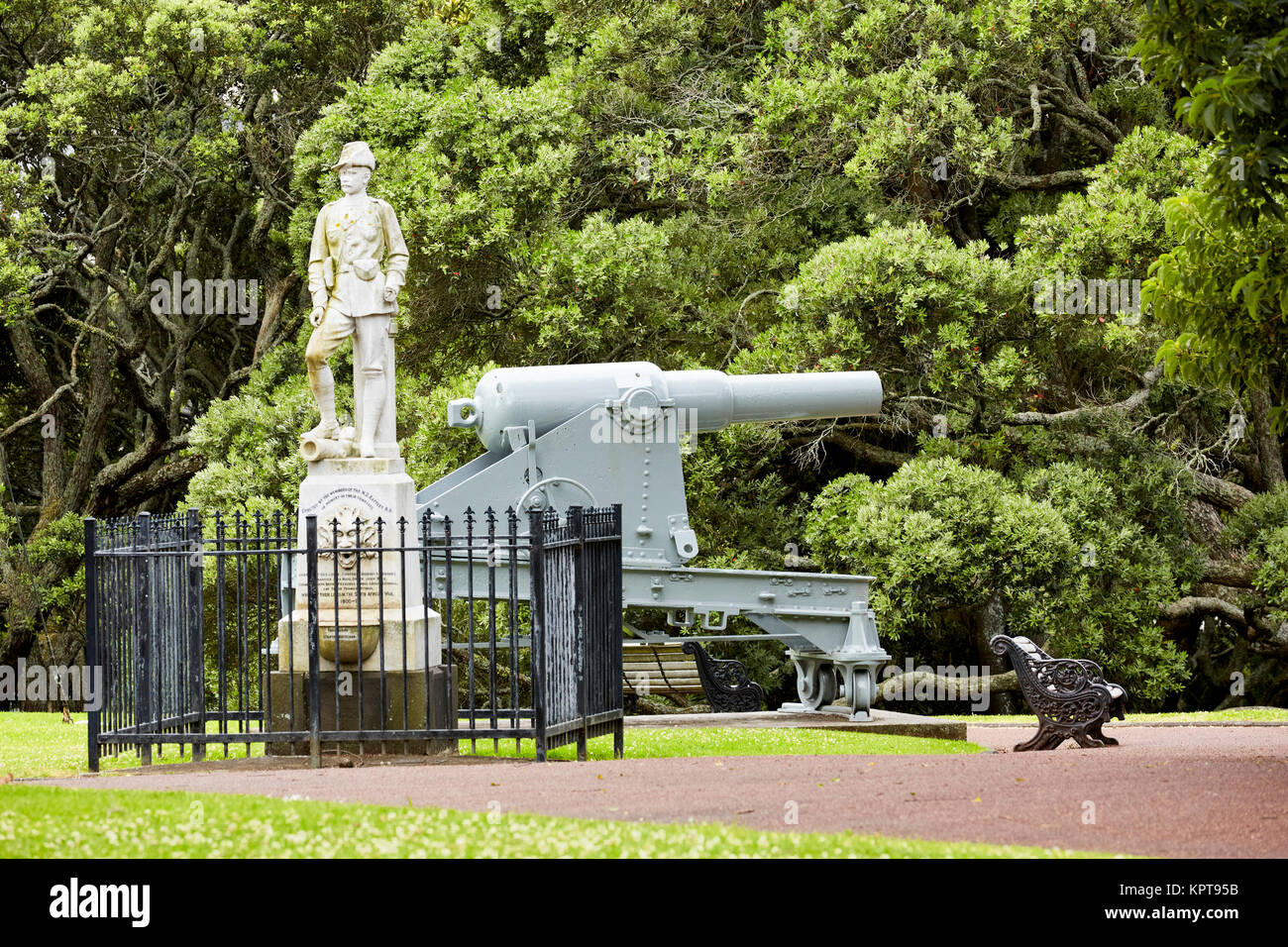Mémorial de la guerre des Boers, l'Albert Park, Auckland, Nouvelle-Zélande Banque D'Images