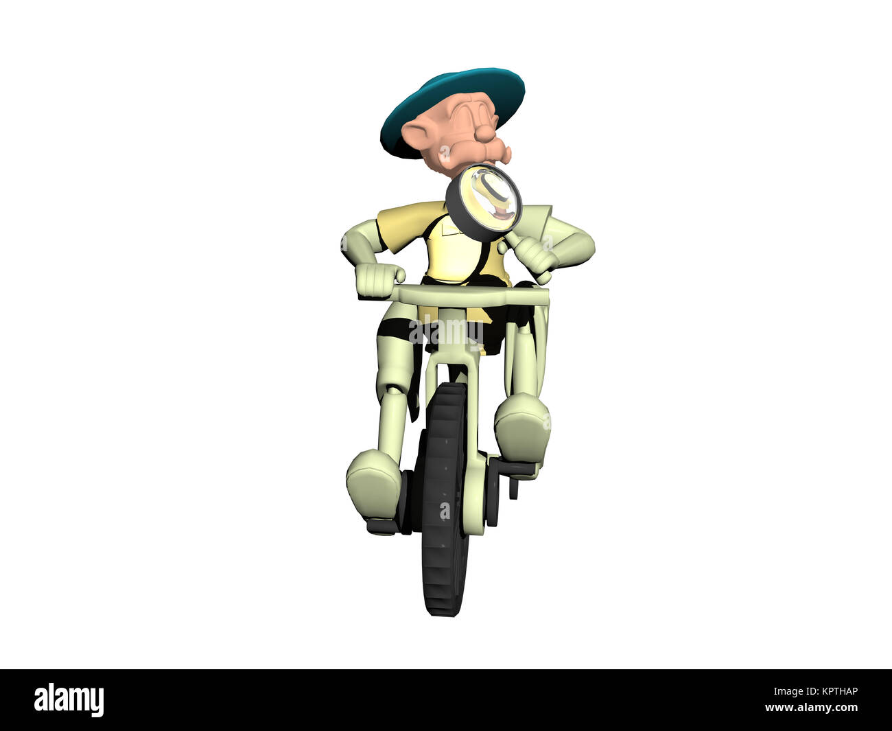 grandpa sur tricycle gratuit Banque D'Images