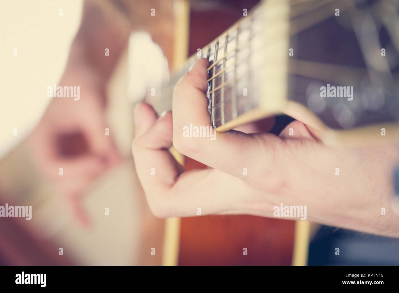 Joueur de guitare Banque D'Images