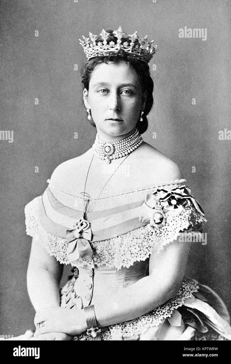 La princesse Alice, Louis de Hesse La princesse Alice du Royaume-Uni, Alice Maud Marie (25 avril 1843 - 14 décembre 1878) était le troisième enfant et la deuxième fille de la reine Victoria et Albert, Prince Consort. Alice était la première de la reine Victoria, neuf enfants de mourir Banque D'Images