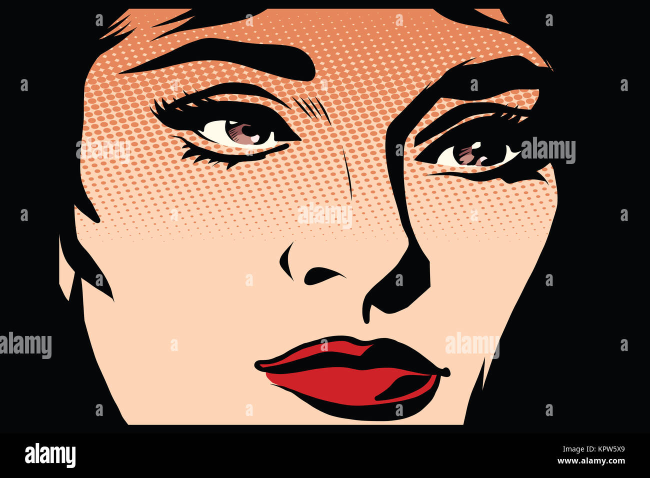 Pop art retro woman in comics style Banque de photographies et d'images à  haute résolution - Alamy
