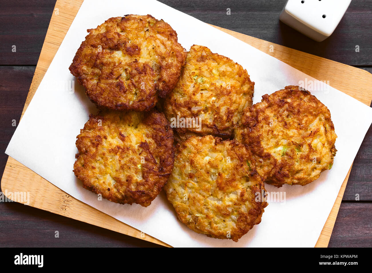 Galettes de riz Beignets ou Banque D'Images