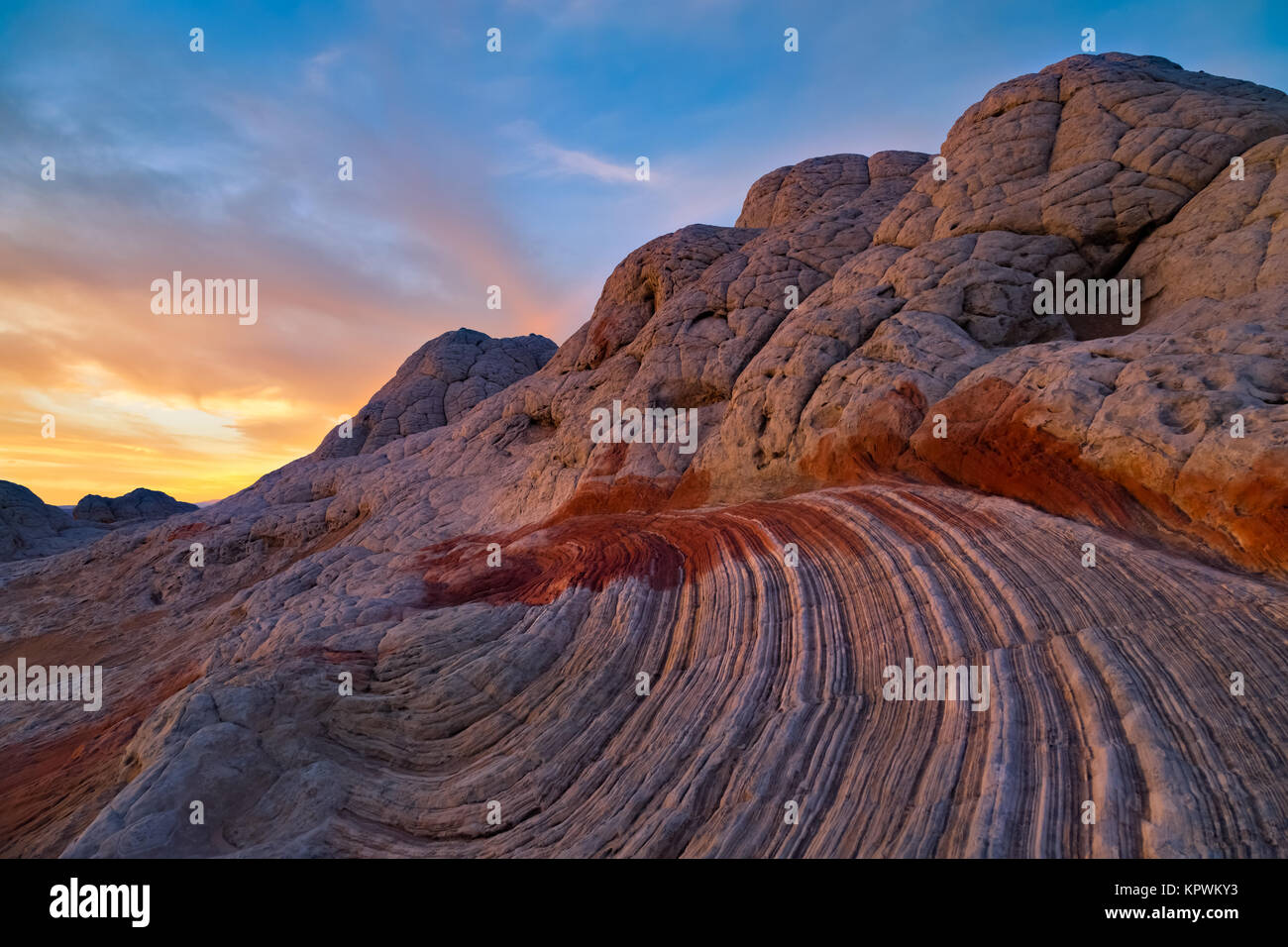 Pocket Blanc, Vermillion Cliffs Arizona. Oasis de grès Banque D'Images