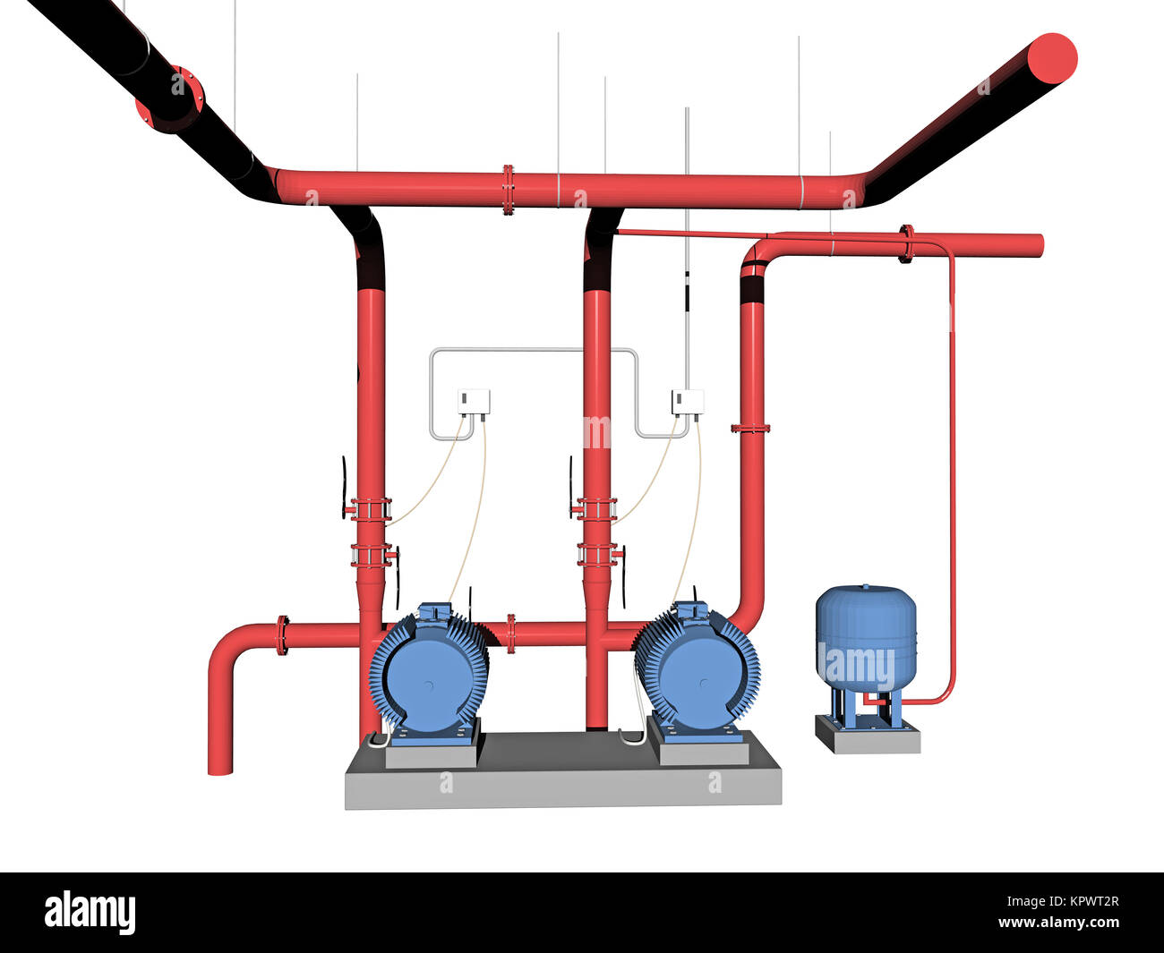 Station de pompage exemptée Banque D'Images