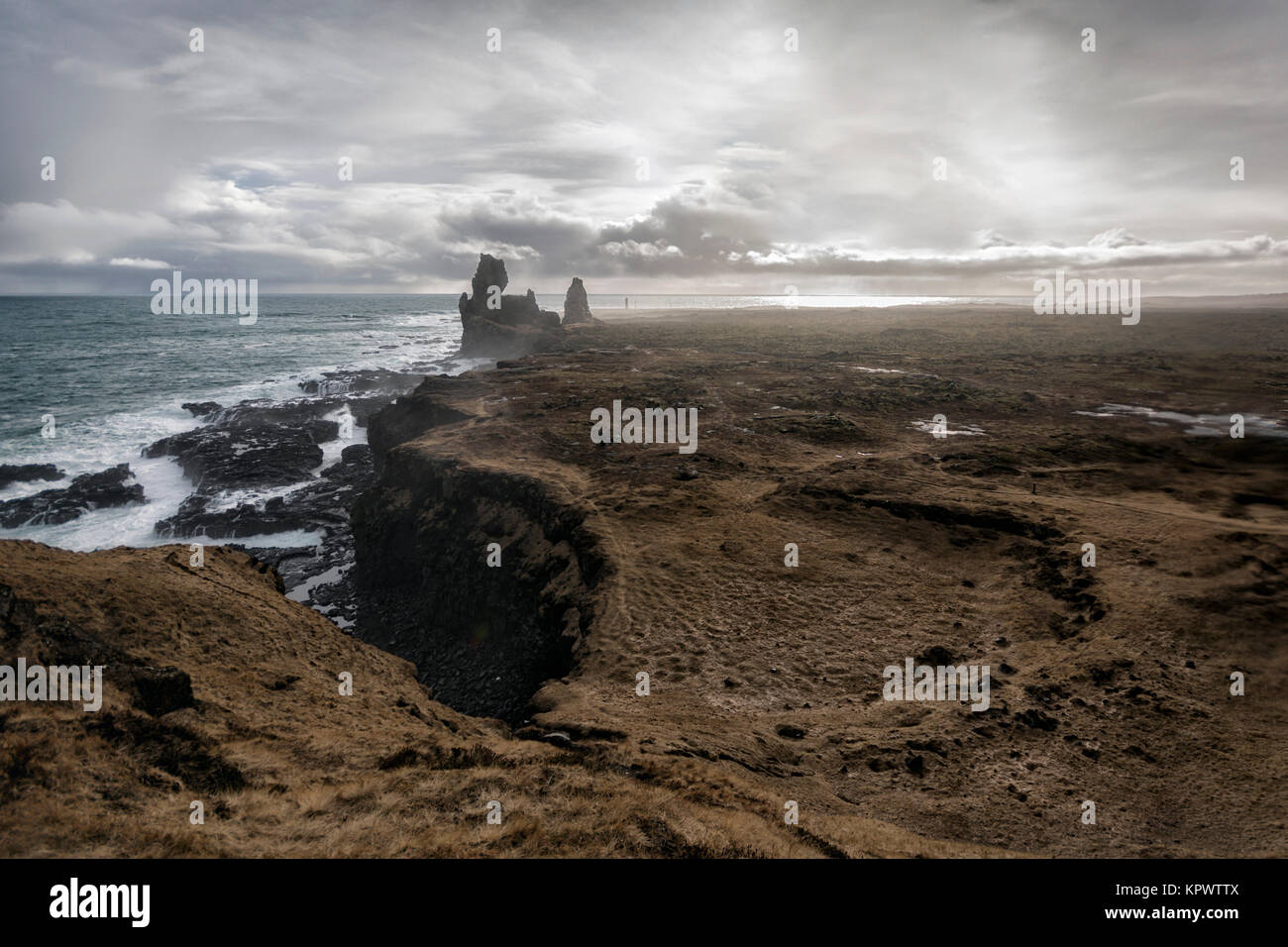 Dans l'ouest de l'Islande Seascape Banque D'Images