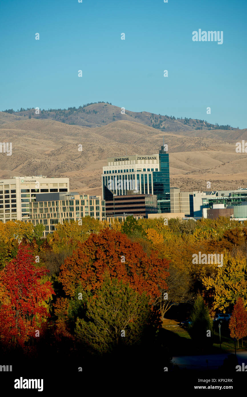 Boise, Idaho cityscape en automne en novembre 2017 Banque D'Images