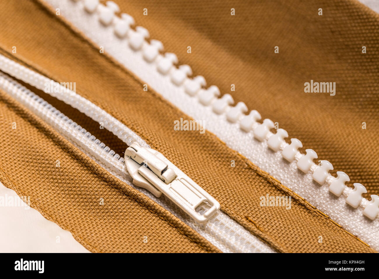 Manteau avec fermeture éclair Banque D'Images