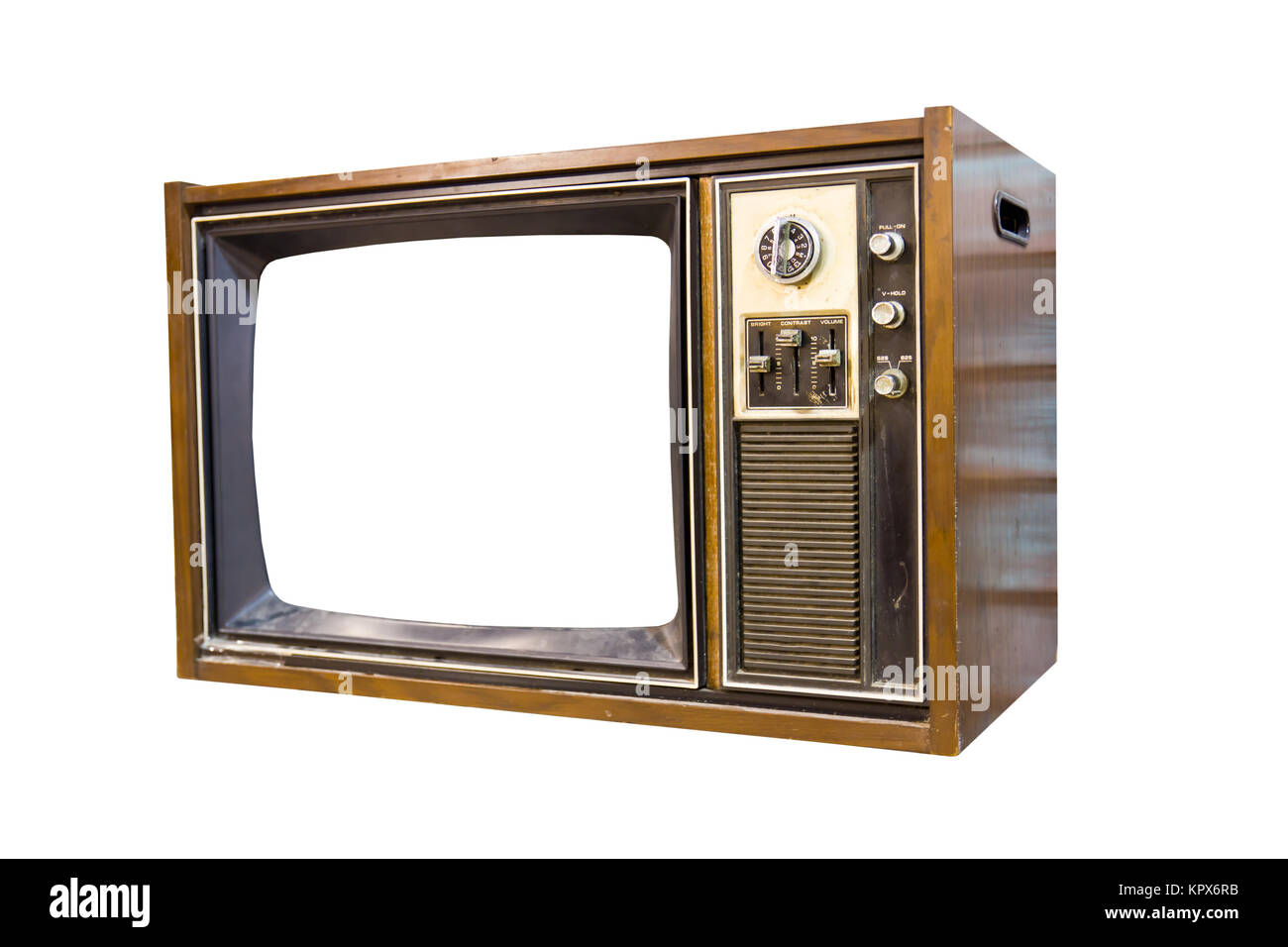 Vintage Retro 5 télévision Banque D'Images