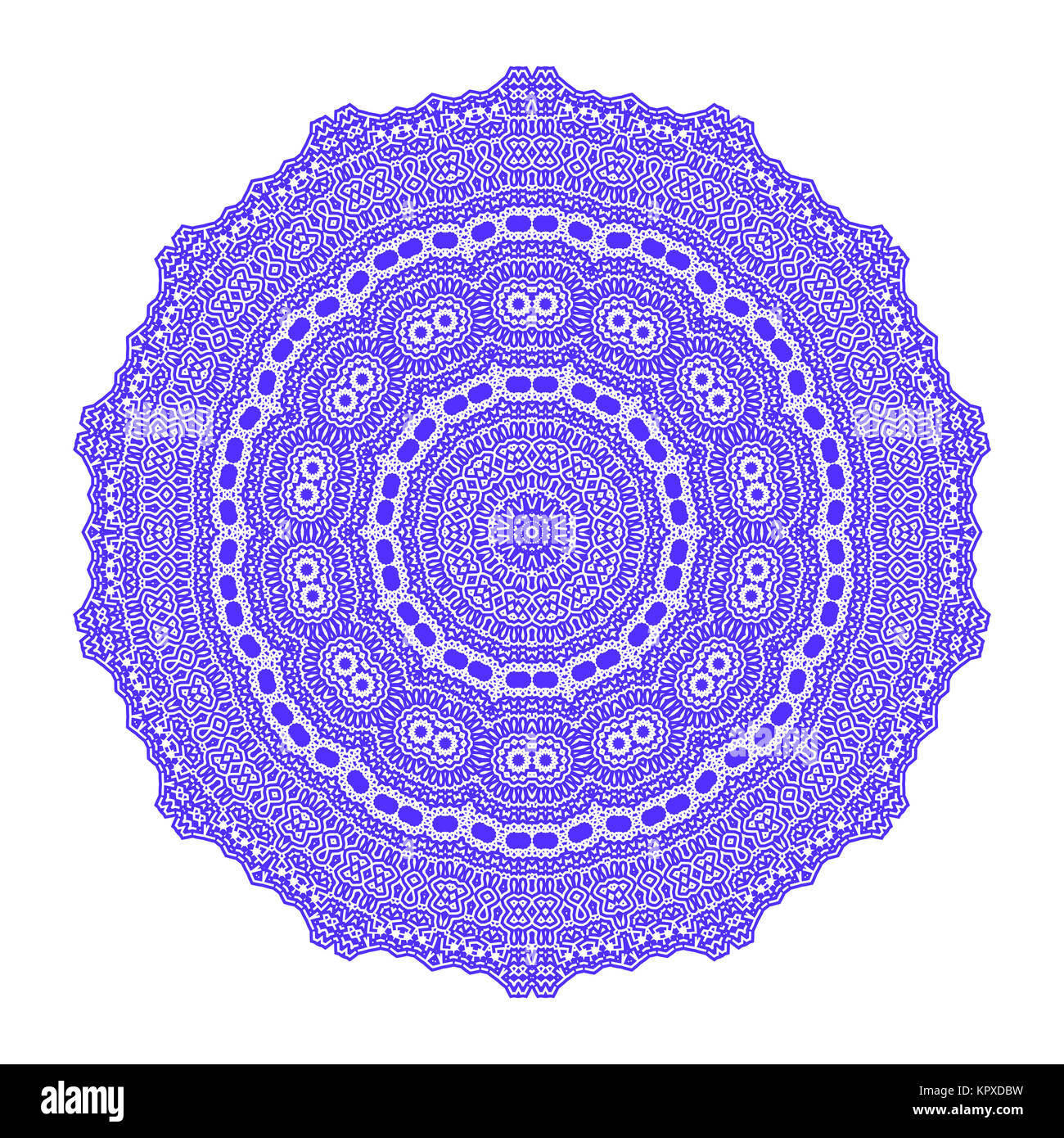 Circle Lace Ornament, rond motif géométrique Banque D'Images