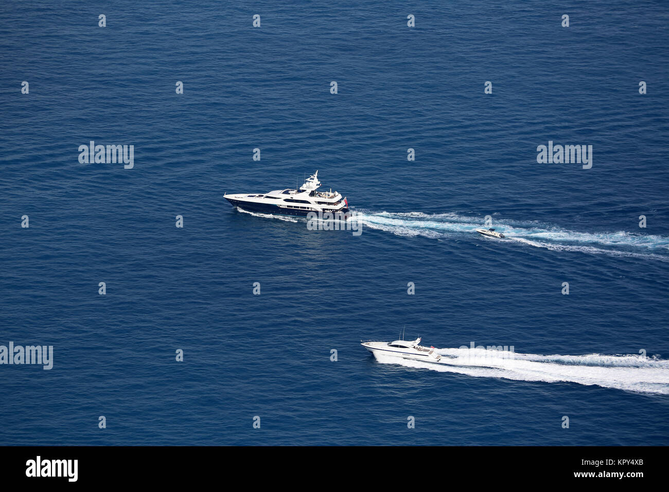 Service de bateau sur la Mer Méditerranée Banque D'Images