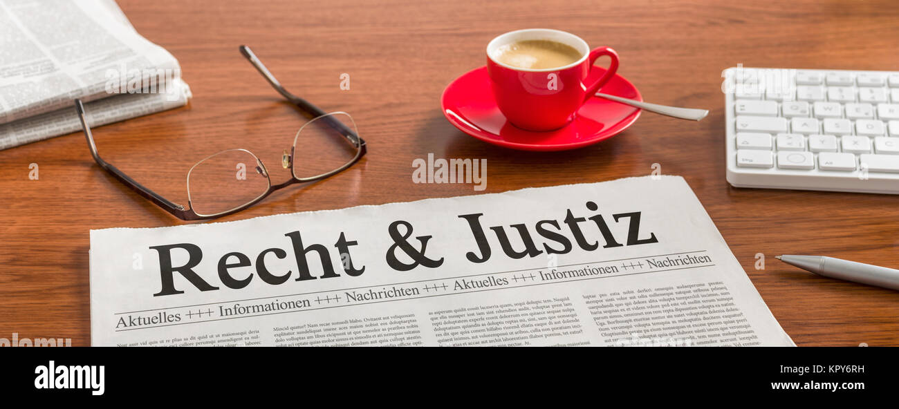 Journal 24 - Droit et justice Banque D'Images