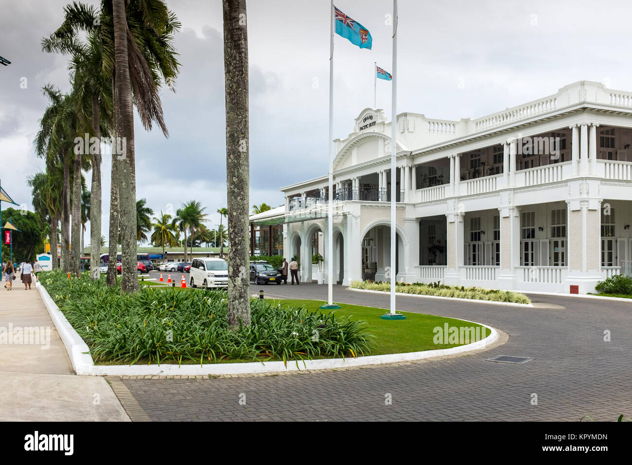 De l'hôtel Grand Pacific, Victoria Parade, Suva, Fidji Banque D'Images
