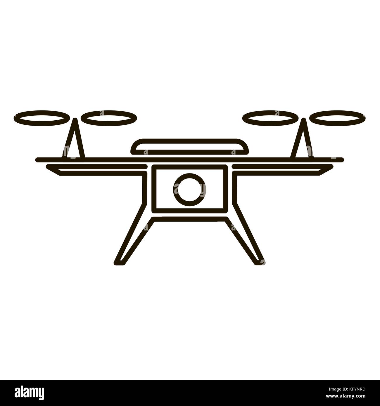 Air Photo et Vidéo l'icône de drones Illustration de Vecteur